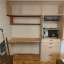 Placard Bureau Coin-TV à la place d'un placard encastré