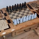 Table basse en table de jeux