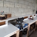 Aménagement scie radiale