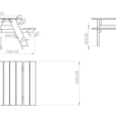 Plan d'ensemble de la table à sable