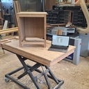 Bureau et caisson à tiroirs en chêne