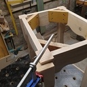 Tabouret coiffeuse baroque