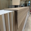 Borne d'accueil MDF et Chêne