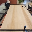 Table frêne et acier