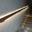 Escalier sans limons apparents