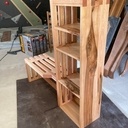 Banc d'entrée avec son étagère à chaussures