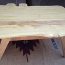 Table basse acacia chêne