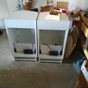 Vue arrière sur servo Drive et traverse haute