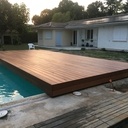 Terrasse coulissante en ipé sans vis apparente