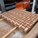 Planche à découper en bois de bout