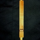 Tuyau terminé avec son tampon tourné (il s'agit d'un bourdon, jeu bouché sonnant à l'octave grave de sa taille réelle)