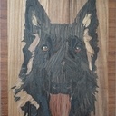 Marqueterie - Temps de chiens (1) - 41cm x 29cm