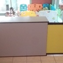 Meuble d'entrée d'une salle de jeu