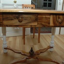 Table alsacienne en noyer...du jardin