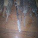 Vieux outils 2eme vie --> tansformation en outils tournage +1 manche et test