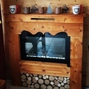 Habillage pour fausse cheminée electrique