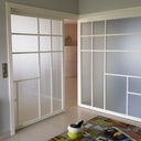 Cloisons type japonaises en galandage.