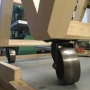 Table basse de salon bois & verre