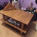 Petite table en bois de palette