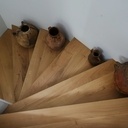 Marches d'escalier 180°