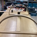 Lampe déco en chêne - cintrage