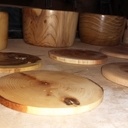 Ensembles de dessous de verres de 8 essences