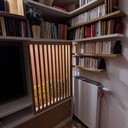 Biblio - TV en chêne et ppm Blanc