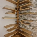 Etagères arbre pour baskets - tronc en spirale