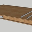 Chevet - Etagère - Reveil