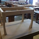 Table basse en frêne et chêne