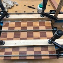 Un échiquier, compagnon du confinement...