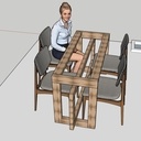 Base para Mesa tampo Blindex e outros