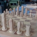 Plateau + pièces d'échec