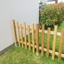 BASIQUE BARRIERE DE JARDIN + PORTILLON BOIS