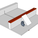 Chariot de coupe pour kity 608/609