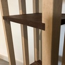 Sellette en noyer US et hêtre