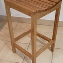 Tabouret haut en chêne