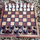 Jeu d'echec en orme et epoxy