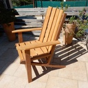 Fauteuil de jardin bicolore