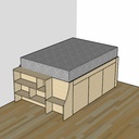 Lit estrade pour mon ado !