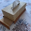 Une boîte à ???… motifs de contreplaqué pour mouchoirs !