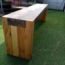 Banc rustique bronzé