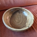 Coupe à Fruits en noyer échauffé