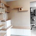 Meuble salon Hêtre et Blanc