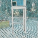 Essai de meuble cabinet pieds gainés