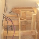 Quatre marches quart tournant