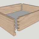 Bureau et caisson à tiroirs