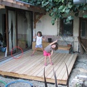 Terrasse en mélèze