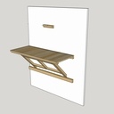 Table murale escamotable