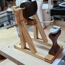 Marteau pilon en bois